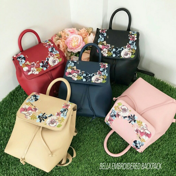 Bella Embroidered Backpack - Picture 2 of 4